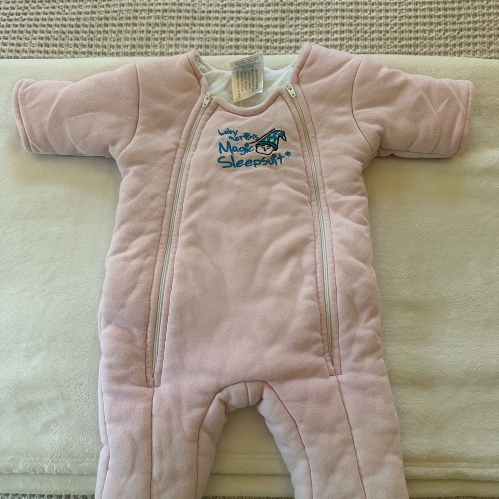 Pink Baby Merlin’s Magic Sleepsuit Large
